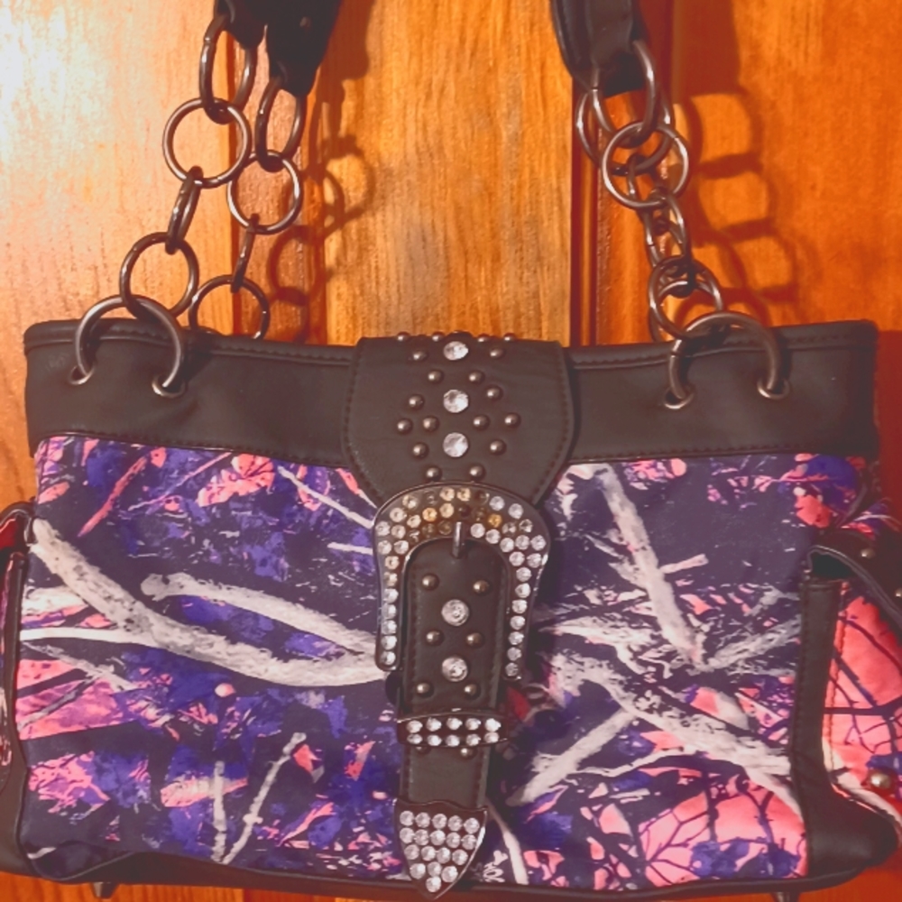 Handbag with a conceal and carry holster compartment